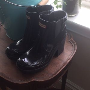 Heeled Hunter rain boots